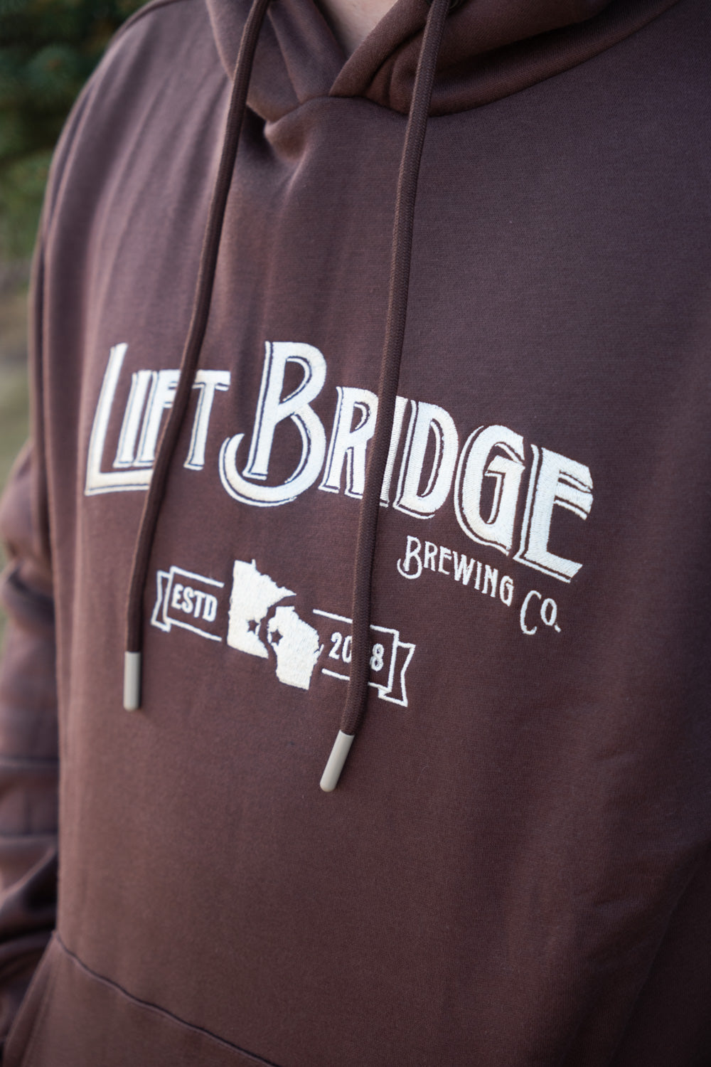 Brown Hoodie Logo/Loon Sweatshirt