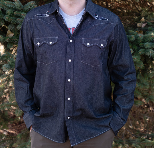 Denim Western Snap Front Shirt