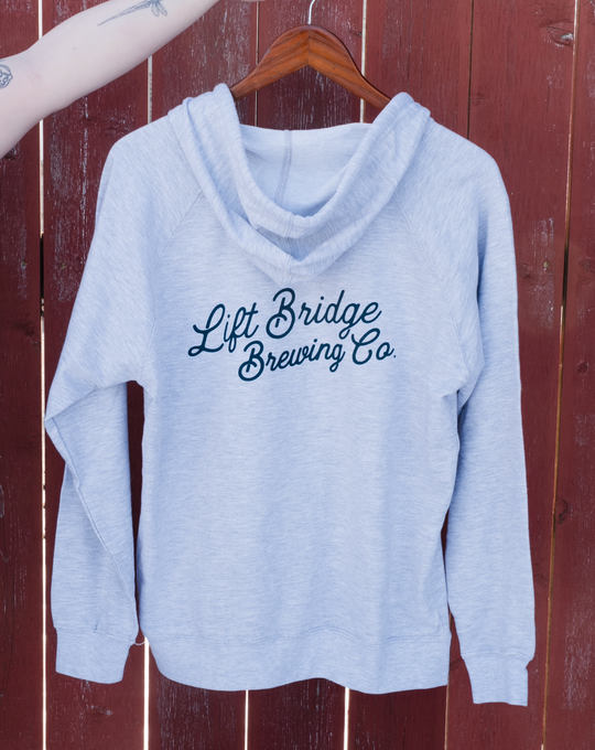 Heather Grey Lightweight Zip-Up Hoodie