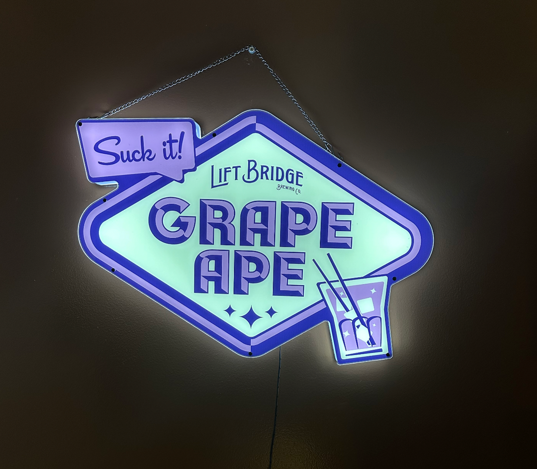 Grape Ape LED Sign