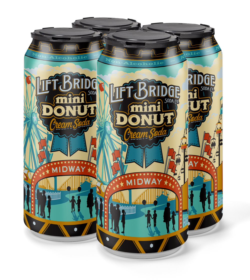 Mini Donut Cream Soda 4-Pack